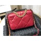 Fake Large 19 Wool Tweed Flap Bag AS1162 AS1160 Red Replica