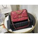 Fake Large 19 Wool Tweed Flap Bag AS1162 AS1160 Red Replica
