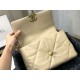 Replica Large 19 Wool Tweed Flap Bag AS1162 AS1160 Apricot