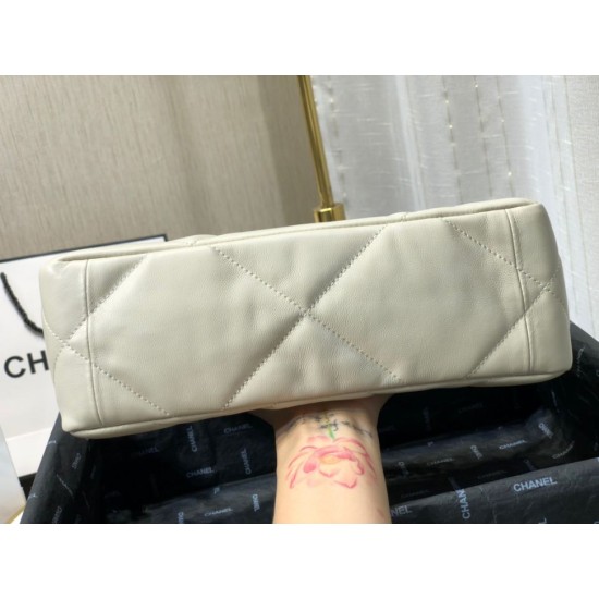 Fake Large 19 Wool Tweed Flap Bag AS1162 AS1160 Beige Replica Replica Large 19 Wool Tweed Flap Bag AS1162 AS1160 Beige