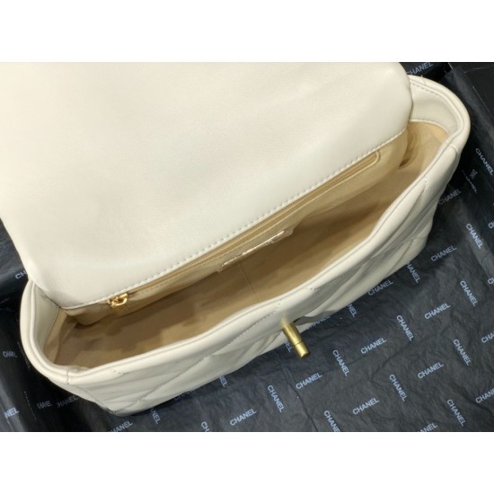 Fake Large 19 Wool Tweed Flap Bag AS1162 AS1160 Beige Replica Replica Large 19 Wool Tweed Flap Bag AS1162 AS1160 Beige
