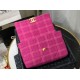 Fake Large 19 Wool Tweed Flap Bag AS1162 Red Replica