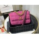 Fake Large 19 Wool Tweed Flap Bag AS1162 Red Replica