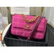 Fake Large 19 Wool Tweed Flap Bag AS1162 Red Replica