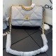 Fake Large 19 Wool Tweed Flap Bag AS1162 AS1160 Gray Replica Replica Large 19 Wool Tweed Flap Bag AS1162 AS1160 Gray