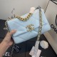 Replica Large 19 Wool Tweed Flap Bag AS1162 AS1160 Sky Blue Replica Large 19 Wool Tweed Flap Bag AS1162 AS1160 Sky Blue