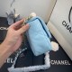 Replica Large 19 Wool Tweed Flap Bag AS1162 AS1160 Sky Blue Replica Large 19 Wool Tweed Flap Bag AS1162 AS1160 Sky Blue