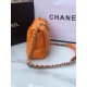 Replica Medium 19 Denim Fabric Tweed Flap Bag AS1160 Orange