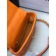 Replica Medium 19 Denim Fabric Tweed Flap Bag AS1160 Orange