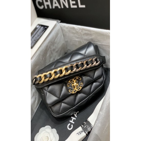 Fake 19 Waist Bag AS1163 Black Replica