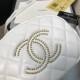 Replica Lambskin Studded Logo Camera Case AS1511 White