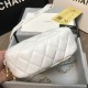 Replica Lambskin Studded Logo Camera Case AS1511 White