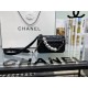 Replica Logo Pearl Chain Bag AS1610 Black