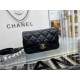 Replica Logo Pearl Chain Bag AS1610 Black