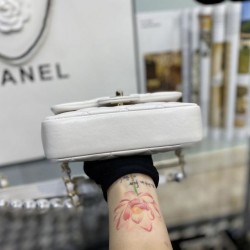Fake Logo Pearl Chain Bag AS1610 White Replica