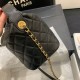 Fake Small Lambskin Hobo Bag AS1745 AS1746 Black Replica