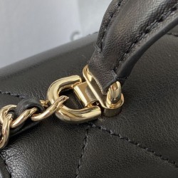 Replica Small Flap Bag With Top Handle AS2680 Black Replica Small Flap Bag With Top Handle AS2680 Black