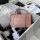 Replica Small Flap Bag With Top Handle AS2680 Pink