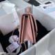 Replica Small Flap Bag With Top Handle AS2680 Pink