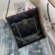Fake Calfskin Shopping Bag AS2973 Black Replica
