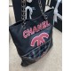 Fake Zipped Shopping Bag Black Replica