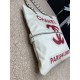 Fake Zipped Shopping Bag White Replica