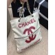 Fake Zipped Shopping Bag White Replica