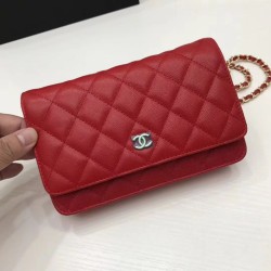 Replica WOC Classic Quilted A15206 Red
