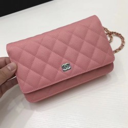 Replica WOC Classic Quilted A15206 Pink