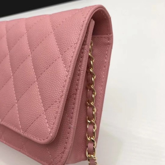 Fake WOC Classic Quilted A15206 Pink Replica Replica WOC Classic Quilted A15206 Pink