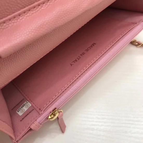 Fake WOC Classic Quilted A15206 Pink Replica Replica WOC Classic Quilted A15206 Pink