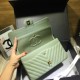Replica Medium Chevron Grain Embossed Calfskin Bag A01112 Light Green