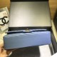 Fake Medium Chevron Grain Embossed Calfskin Bag A01112 Blue Replica