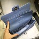 Fake Medium Chevron Grain Embossed Calfskin Bag A01112 Blue Replica