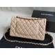 Replica Medium Classic Caviar Flap Bag A1112 Apricot Siliver / Gold Hardware
