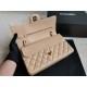 Replica Medium Classic Caviar Flap Bag A1112 Apricot Siliver / Gold Hardware