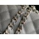 Replica Medium Classic Caviar Flap Bag A1112 Gray Siliver / Gold Hardware