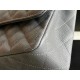 Replica Medium Classic Caviar Flap Bag A1112 Gray Siliver / Gold Hardware