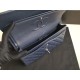 Replica Medium Classic Caviar Flap Bag A1112 Blue Siliver / Gold Hardware