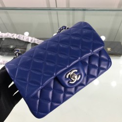 Replica Classic Flap Bag A1116 Dark Blue