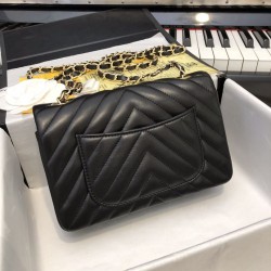 Replica Classic Flap Bag A1116 Black Gold Hardware