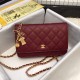 Fake Stitch Chain Grained Calfskin Woc Bag A33814 Claret Replica Fake Stitch Chain Grained Calfskin Woc Bag A33814 Claret Replica