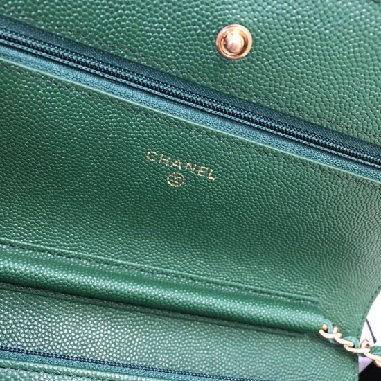 Replica Stitch Chain Grained Calfskin Woc Bag A33814 Green Fake Stitch Chain Grained Calfskin Woc Bag A33814 Green Replica