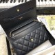 Replica Stitch Chain Grained Calfskin Woc Bag A33814 Black Fake Stitch Chain Grained Calfskin Woc Bag A33814 Black Replica
