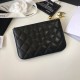 Replica Coin Purse Cannage Pattern Leather A50168 Black