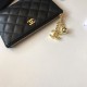 Replica Coin Purse Cannage Pattern Leather A50168 Black
