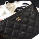 Replica Coin Purse Grained Calfskin A50168 Black