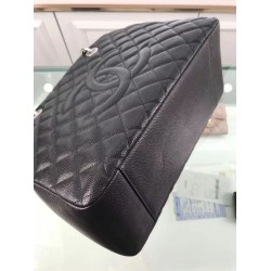 Fake GST Shopping Tote Bag Caviar Leather A50995 Black Replica Replica GST Shopping Tote Bag Caviar Leather A50995 Black