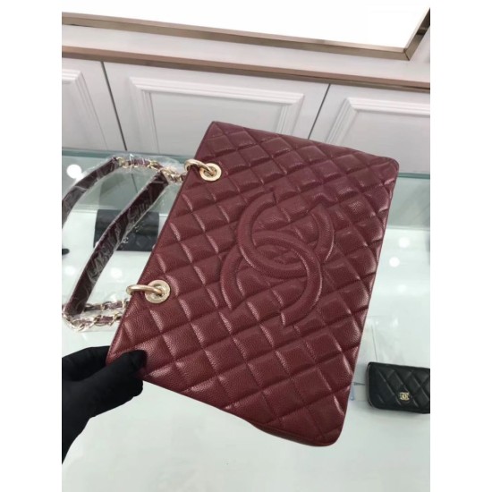 Replica GST Shopping Tote Bag Caviar Leather A50995 Claret Replica GST Shopping Tote Bag Caviar Leather A50995 Claret