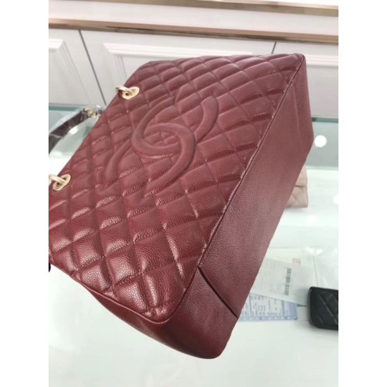 Replica GST Shopping Tote Bag Caviar Leather A50995 Claret Replica GST Shopping Tote Bag Caviar Leather A50995 Claret